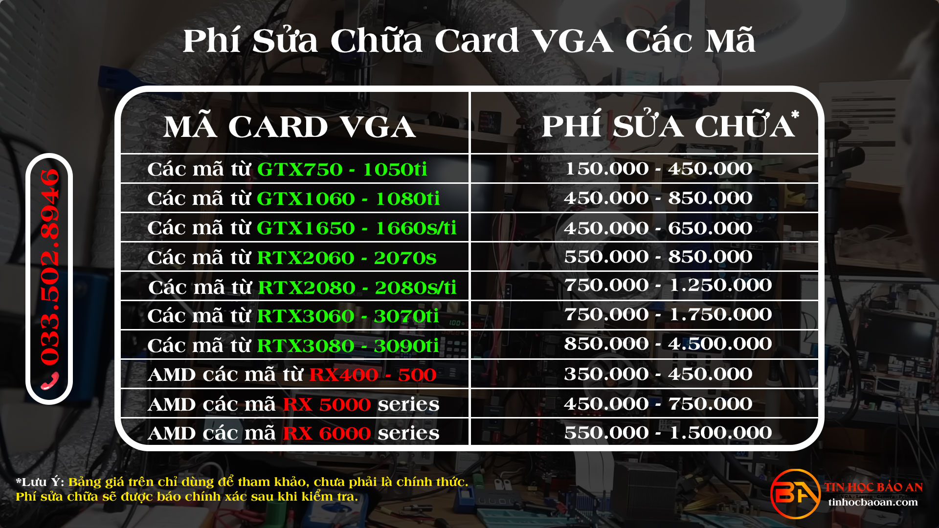 Sửa Chữa Card Màn Hình Bao Nhiêu Tiền? Sửa Chữa Card Màn Hình Bao Nhiêu Tiền?
